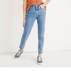 Madewell stripe jeans